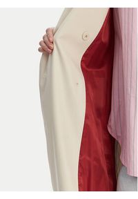 TOMMY HILFIGER - Tommy Hilfiger Trencz WW0WW50627 Écru Oversize. Materiał: bawełna #5