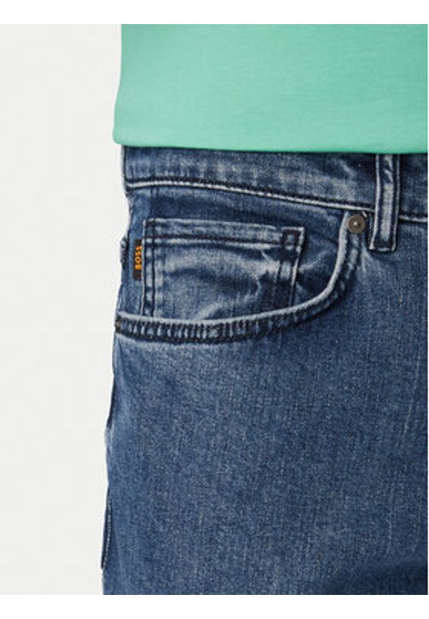 BOSS Jeansy 50559869 Granatowy Skinny Fit. Kolor: niebieski