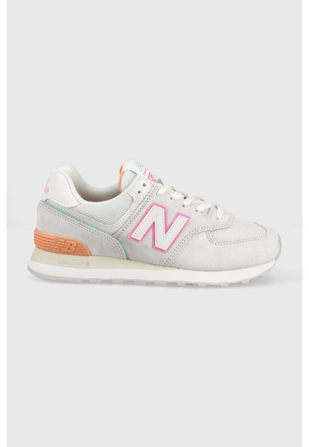 New Balance sneakersy WL574CJ2 kolor szary. Nosek buta: okrągły. Kolor: szary. Materiał: guma. Model: New Balance 574