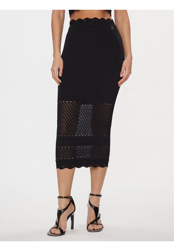Patrizia Pepe Spódnica ołówkowa 8G0371/K171-K103 Czarny Slim Fit. Kolor: czarny. Materiał: wiskoza