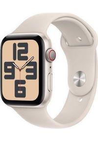 APPLE - Smartwatch Apple Watch SE GPS + Cellular, 44mm Koperta z aluminium w kolorze księżycowej powiaty z paskiem sportowym w kolorze księżycowej powiaty -. Rodzaj zegarka: smartwatch. Styl: sportowy