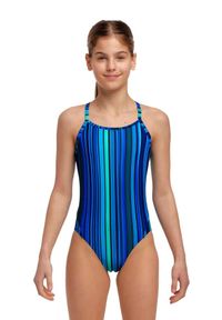 FUNKITA - Strój kąpielowy dziewczęcy Funkita Bram Bars Diamond Back. Kolor: niebieski. Materiał: poliester