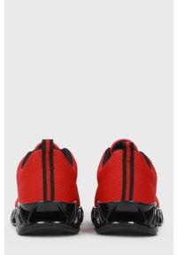 Kazar Studio - Buty. Nosek buta: okrągły. Zapięcie: sznurówki. Kolor: czerwony. Materiał: syntetyk, materiał. Szerokość cholewki: normalna #2