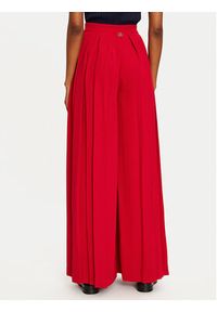 TwinSet - TWINSET Spodnie palazzo 242TT2172 Czerwony Wide Leg. Kolor: czerwony. Materiał: syntetyk #4