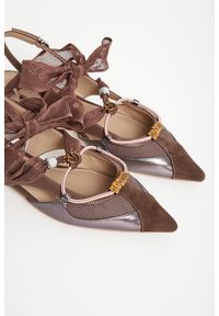 Pinko - Baleriny damskie skórzane PINKO. Materiał: skóra #3