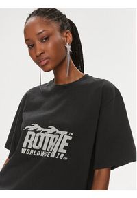 ROTATE T-Shirt 112083100 Czarny Oversize. Kolor: czarny. Materiał: bawełna