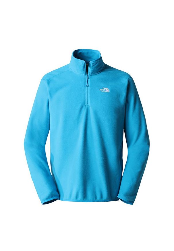 Bluza The North Face Men's Glacier Quarter-Zip Fleece 0A5IHPJA71 - niebieska. Kolor: niebieski. Materiał: polar, dzianina, poliester. Styl: klasyczny. Sport: turystyka piesza