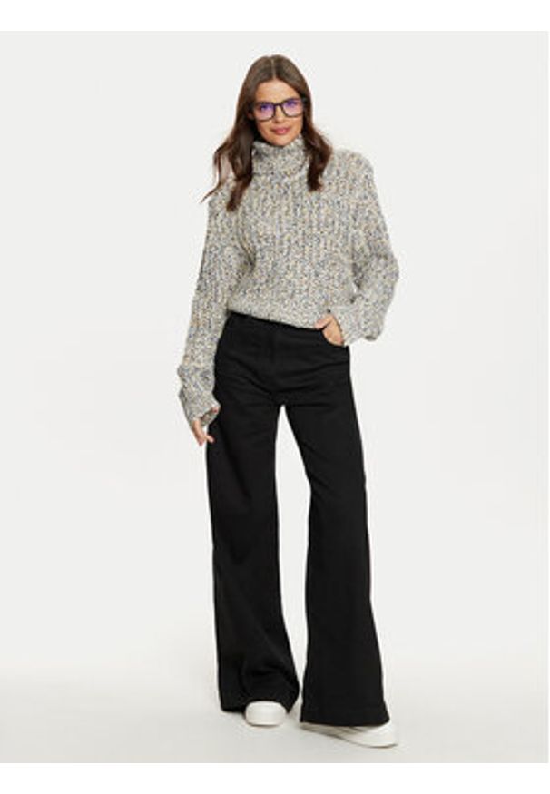 Noisy may - Noisy May Golf Bethy 27032214 Beżowy Regular Fit. Typ kołnierza: golf. Kolor: beżowy. Materiał: syntetyk