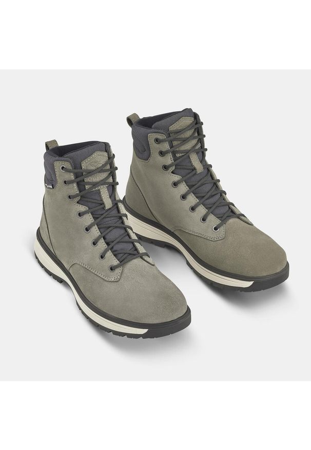 quechua - Buty turystyczne męskie Quechua NH500 skóra. Okazja: na co dzień. Wysokość cholewki: przed kolano. Kolor: zielony, brązowy, wielokolorowy. Materiał: skóra. Szerokość cholewki: normalna. Sezon: zima. Sport: turystyka piesza