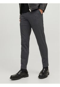 Jack & Jones - Jack&Jones Chinosy Marco 12237523 Szary Slim Fit. Kolor: szary. Materiał: syntetyk