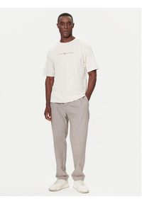 TOMMY HILFIGER - Tommy Hilfiger T-Shirt UM0UM03685 Écru Relaxed Fit. Materiał: bawełna #5