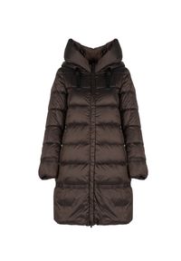 Geox Parka "Adrya" | W1426W T2566 | Kobieta | Brązowy. Okazja: na co dzień, na spacer. Typ kołnierza: kaptur. Kolor: brązowy. Materiał: poliamid. Styl: casual, elegancki