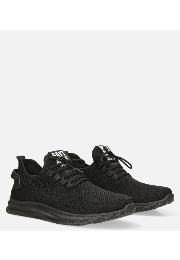 Casu - czarne buty sportowe sznurowane casu 204/4b. Kolor: czarny