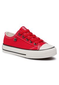BIG STAR SHOES - Trampki Big Star Shoes DD374161 S Red. Kolor: czerwony. Materiał: materiał