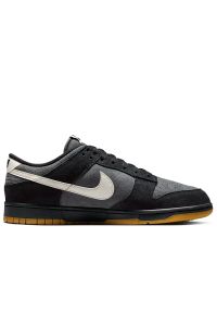 Buty Nike Dunk Low Retro SE HQ1931-001 - czarno-białe. Kolor: czarny, biały, wielokolorowy. Materiał: guma, zamsz, skóra. Szerokość cholewki: normalna. Sezon: lato