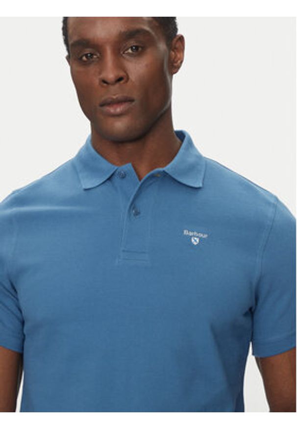 Barbour Polo Original Sports MML0358BU67 Niebieski Tailored Fit. Typ kołnierza: polo. Kolor: niebieski. Materiał: bawełna