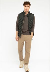 Volcano - Pikowany bezrękawnik V-ALY. Typ kołnierza: kołnierzyk stójkowy. Materiał: softshell, materiał, włókno, dzianina, syntetyk, polar. Długość rękawa: bez rękawów. Wzór: kolorowy. Styl: klasyczny #1