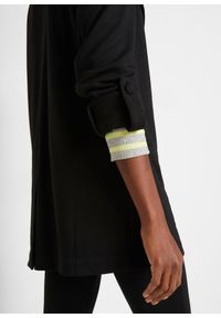 bonprix - Długi żakiet Punto di Roma z mieszanki wiskozy. Kolor: czarny. Materiał: wiskoza, dresówka. Długość: długie. Styl: klasyczny #2