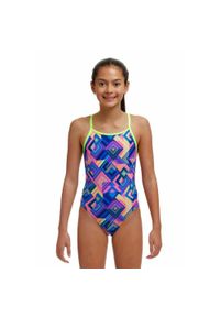 FUNKITA - Funkita kostium kąpielowy Be Squere junior. Kolor: niebieski