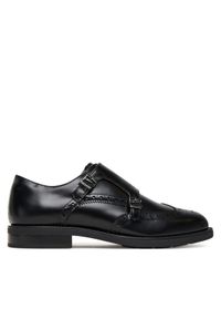 TOMMY HILFIGER - Tommy Hilfiger Półbuty Hilfiger Vogue FM0FM05767 Czarny. Kolor: czarny. Materiał: skóra