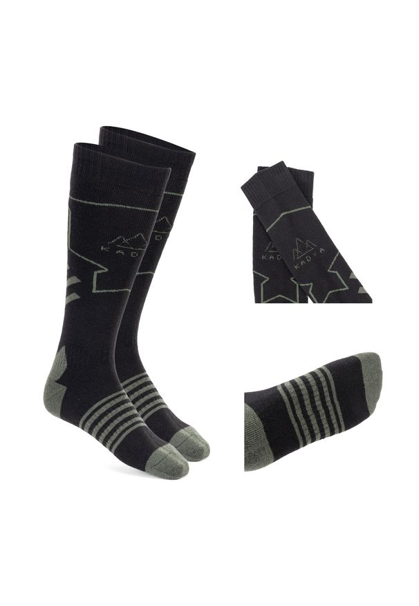 Skarpety narciarskie KADVA Skio. Kolor: czarny, zielony, wielokolorowy. Sport: narciarstwo