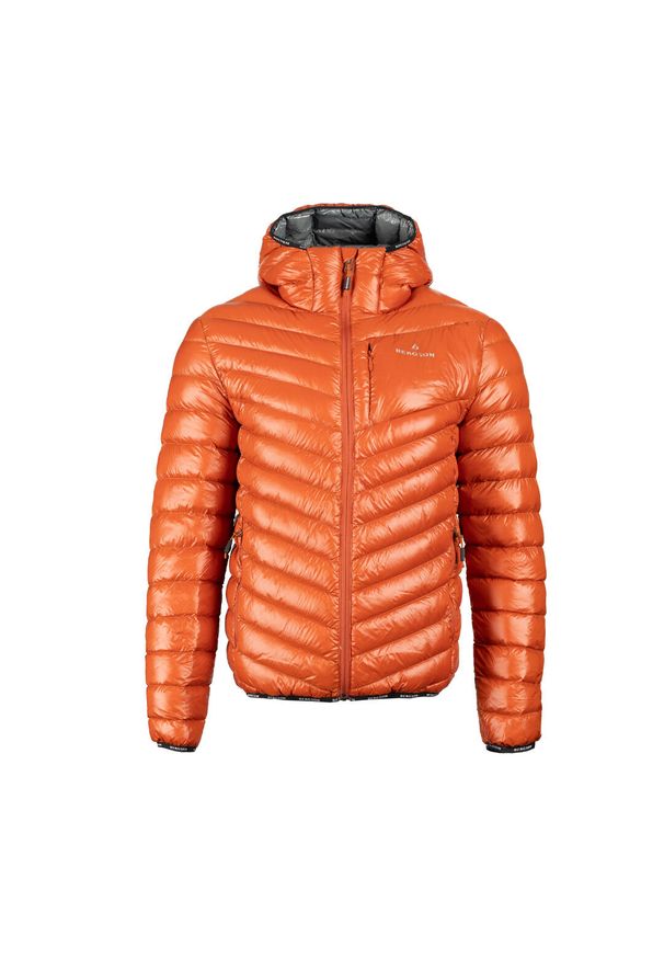 Bergson - Kurtka puchowa męska Celsius4. Kolor: pomarańczowy. Materiał: puch. Sport: turystyka piesza