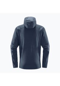 Bluza trekkingowa męska Haglöfs Skuta Hood. Kolor: niebieski. Sport: turystyka piesza