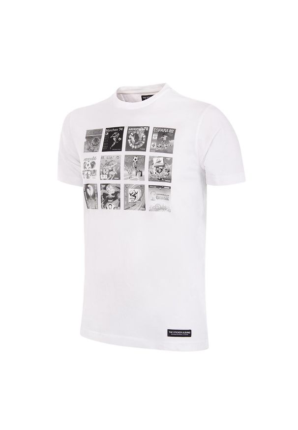 COPA FOOTBALL - Koszulka dla dorosłych - Kolaz Panini FIFA Mistrzostwa Świata - Biała. Kolor: biały. Sport: piłka nożna