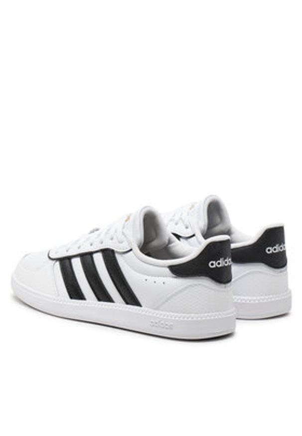 Adidas - adidas Sneakersy Breaknet Sleek IH5426 Biały. Kolor: biały. Materiał: skóra