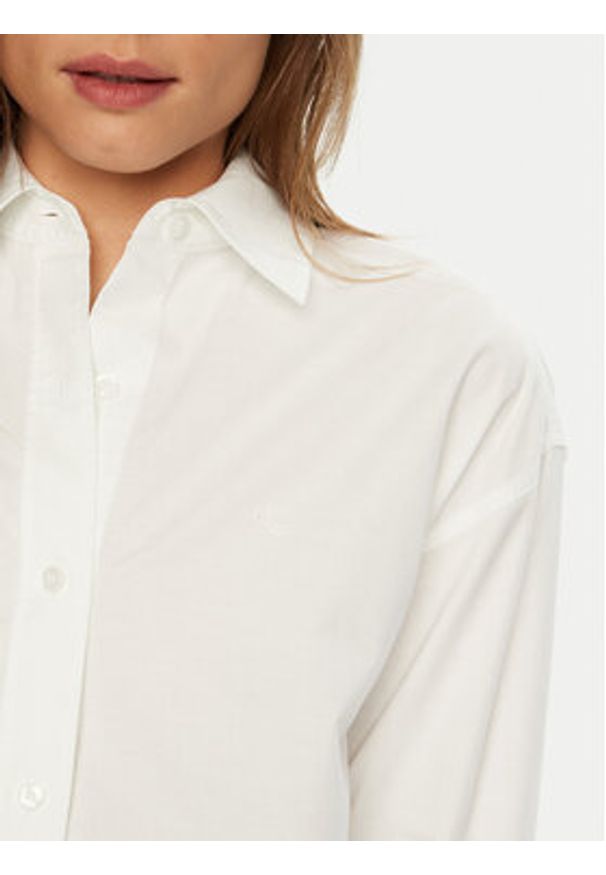 Calvin Klein Jeans Koszula J20J224858 Biały Relaxed Fit. Kolor: biały. Materiał: bawełna