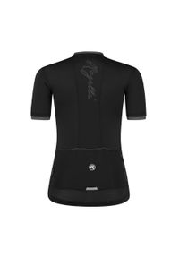 ROGELLI - Koszulka rowerowa damska Rogelli Essential. Kolor: czarny, różowy, wielokolorowy. Długość rękawa: krótki rękaw. Długość: krótkie