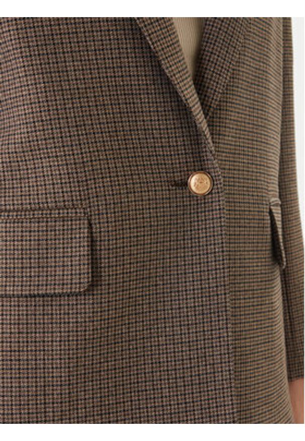 Morgan Marynarka 261-VEN.F Brązowy Regular Fit. Kolor: brązowy. Materiał: wiskoza, syntetyk