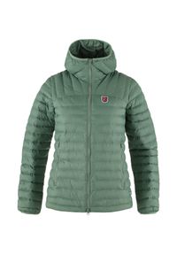FJÄLRÄVEN KANKEEN - Kurtka puchowa damska Fjällräven Expedition Lätt Hoodie. Kolor: zielony. Materiał: puch