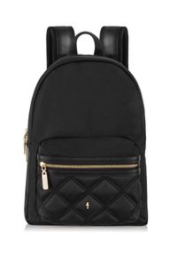 Ochnik - Czarny plecak damski z kieszenią na laptop. Kolor: czarny. Materiał: poliester #1