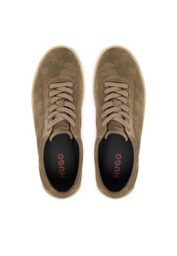 Hugo - HUGO Półbuty Prodigy 50557727 Khaki. Kolor: brązowy. Materiał: zamsz, skóra