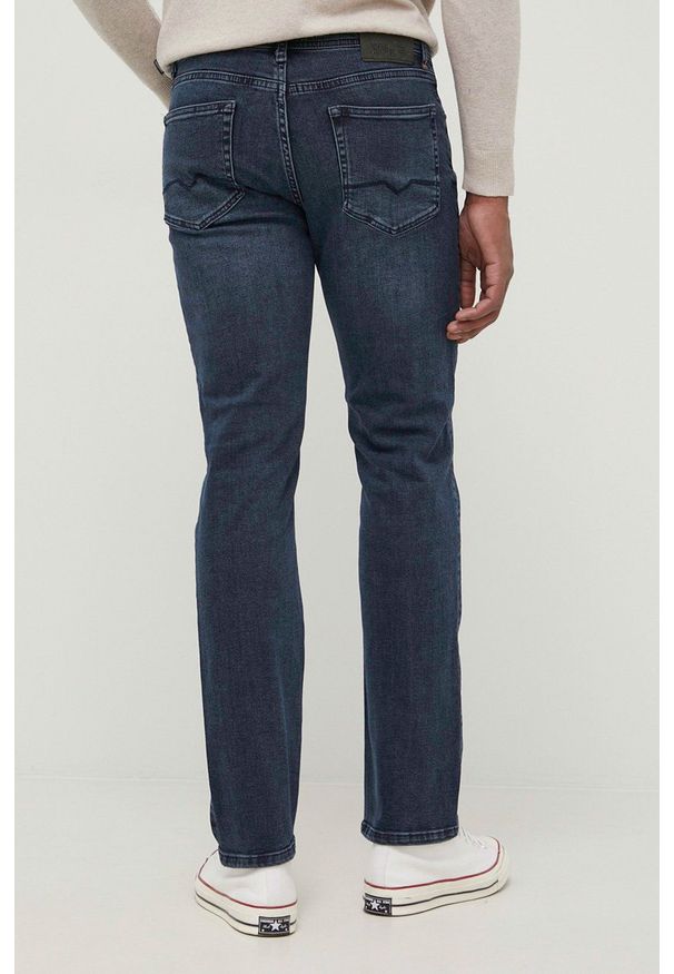 Rai Denim jeansy męskie. Kolor: niebieski
