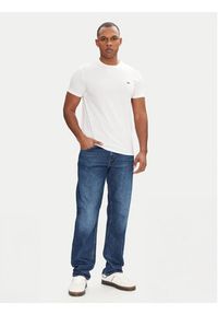 Lacoste T-Shirt TH6709 Biały Regular Fit. Kolor: biały. Materiał: bawełna