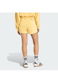 Adidas - adidas Szorty sportowe Terry Towel Firebird KD1395 Żółty Loose Fit. Kolor: żółty. Materiał: bawełna #4
