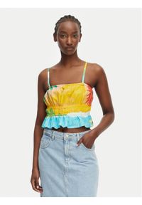 Roxy Top Atlas Palmy Daze ERJWT03669 Kolorowy Regular Fit. Materiał: bawełna. Wzór: kolorowy #1