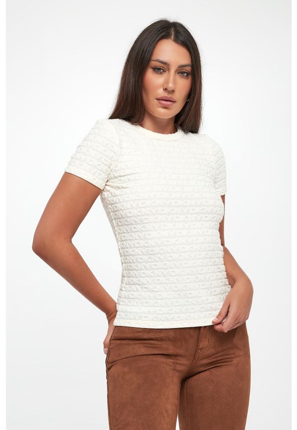 T-shirt damski logowany DKNY