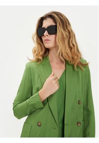 United Colors of Benetton - United Colors Of Benetton Marynarka 27OZDW025 Zielony Regular Fit. Kolor: zielony. Materiał: lyocell, wiskoza #2