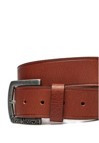 Pepe Jeans Pasek Męski Moss PM021026 Brązowy. Kolor: brązowy. Materiał: skóra