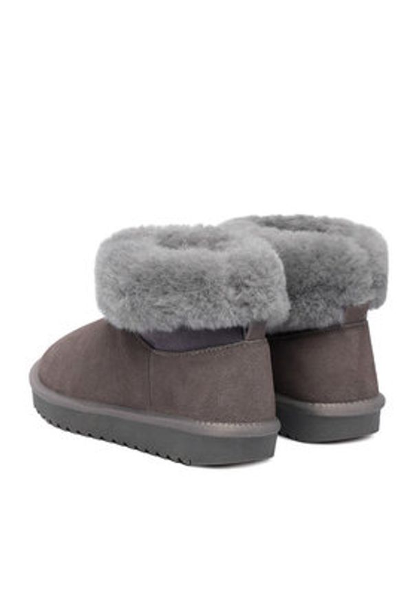 DeeZee Śniegowce DZ-73 GREY Szary. Kolor: szary. Materiał: materiał