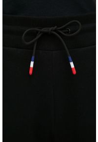 Rossignol spodnie dresowe bawełniane damskie kolor czarny gładkie. Kolor: czarny. Materiał: bawełna, dresówka. Wzór: gładki #4