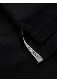 Ombre Clothing - Jednokolorowa koszulka męska polo BASIC z dzianiny pique - czarna V1 - Rozmiar: 3XL. Okazja: na co dzień. Typ kołnierza: polo. Kolor: czarny. Materiał: dzianina. Wzór: haft, aplikacja, jednolity. Styl: sportowy, wizytowy, casual #9
