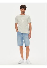 U.S. Polo Assn. T-Shirt MUP4203 Beżowy Regular Fit. Typ kołnierza: polo. Kolor: beżowy. Materiał: bawełna #3