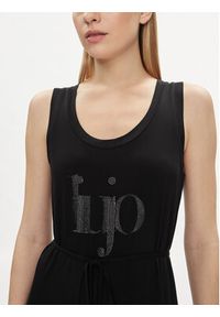 Liu Jo Sukienka codzienna VA4140 JS360 Czarny Regular Fit. Okazja: na co dzień. Kolor: czarny. Materiał: wiskoza. Typ sukienki: proste. Styl: casual #5