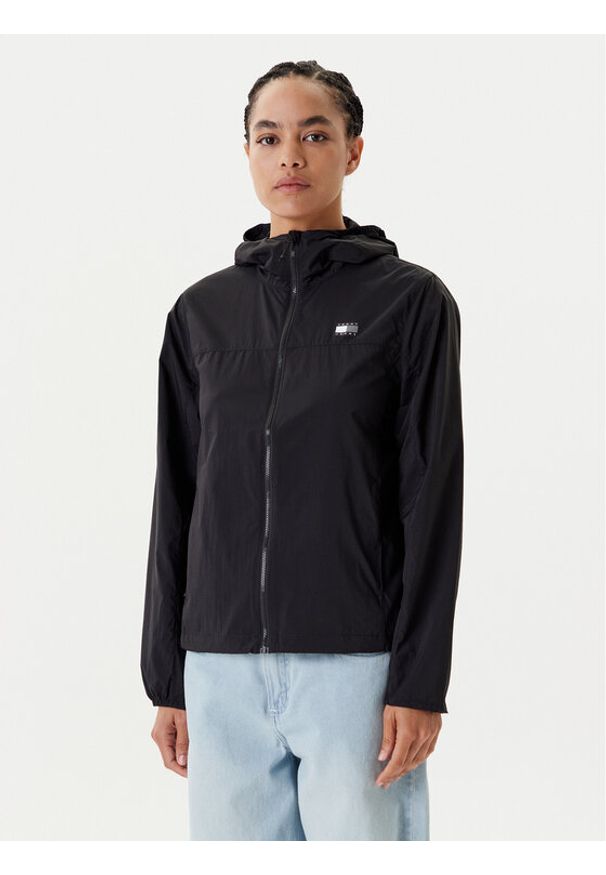 Tommy Jeans Wiatrówka DW0DW21188 Czarny Regular Fit. Kolor: czarny. Materiał: syntetyk