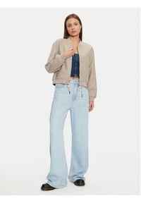 only - ONLY Kurtka bomber Nancy 15331395 Beżowy Regular Fit. Kolor: beżowy. Materiał: syntetyk