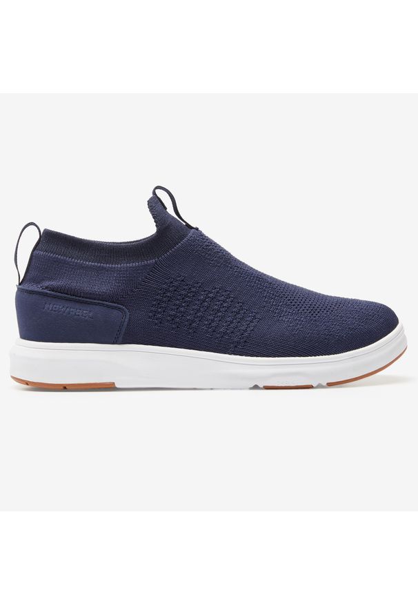 NEWFEEL - Buty do chodzenia męskie Newfeel Slip On Knit. Zapięcie: bez zapięcia. Materiał: tkanina, kauczuk, skóra, materiał. Sport: turystyka piesza